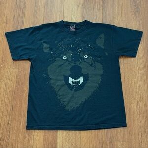 Vintage Converge No Heroes T Shirt Black Cinder Block Wolf Graphic Fear Nothing